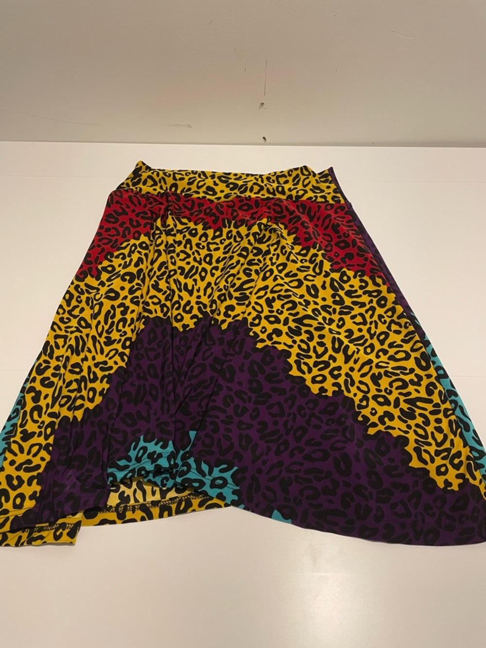 LuLaRoe Brand Kid's size 10 Azure Skater Style Skirt Animal Print Colorful